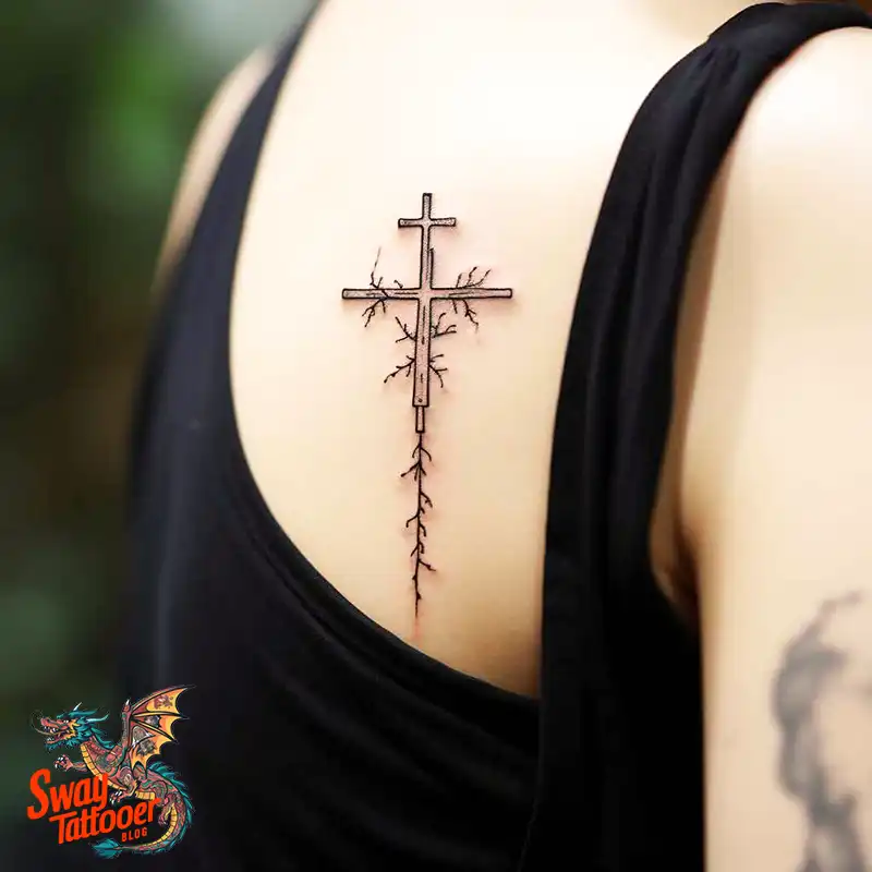 60 Wooden Cross Tattoo Designs: Timeless Symbol in Ink 44 wooden cross tattoo