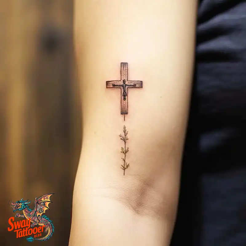 60 Wooden Cross Tattoo Designs: Timeless Symbol in Ink 37 wooden cross tattoo