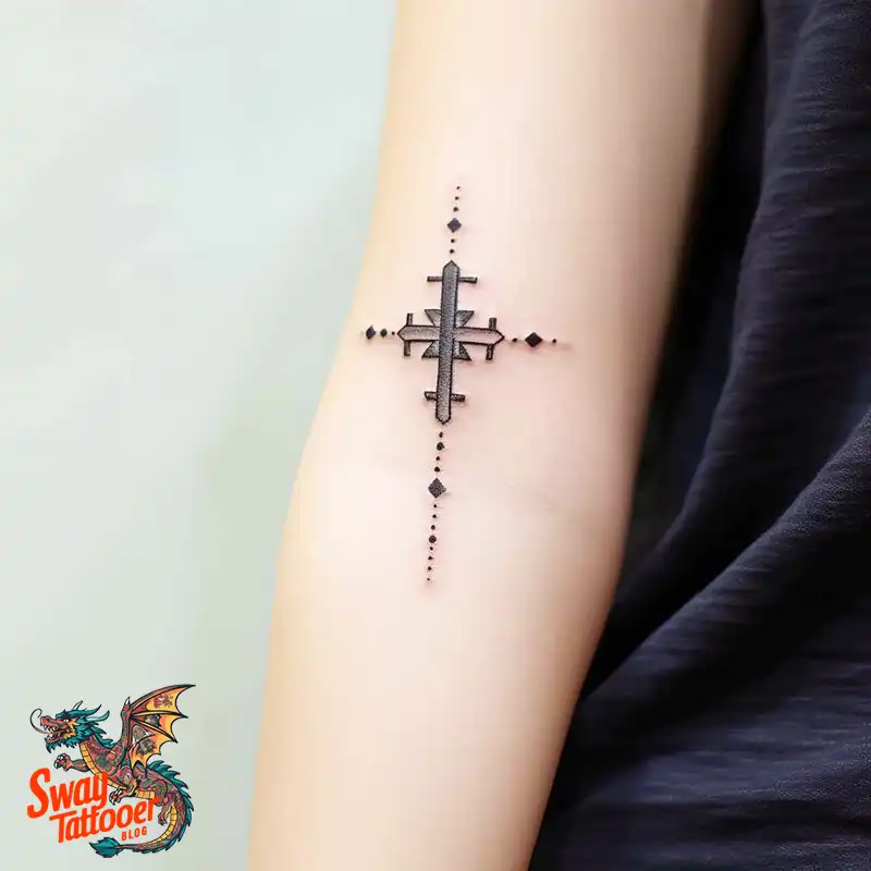 60 Wooden Cross Tattoo Designs: Timeless Symbol in Ink 38 wooden cross 14
