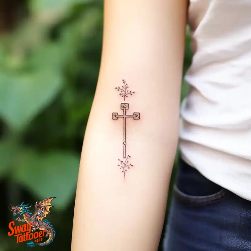 60 Wooden Cross Tattoo Designs: Timeless Symbol in Ink 41 wooden cross tattoo
