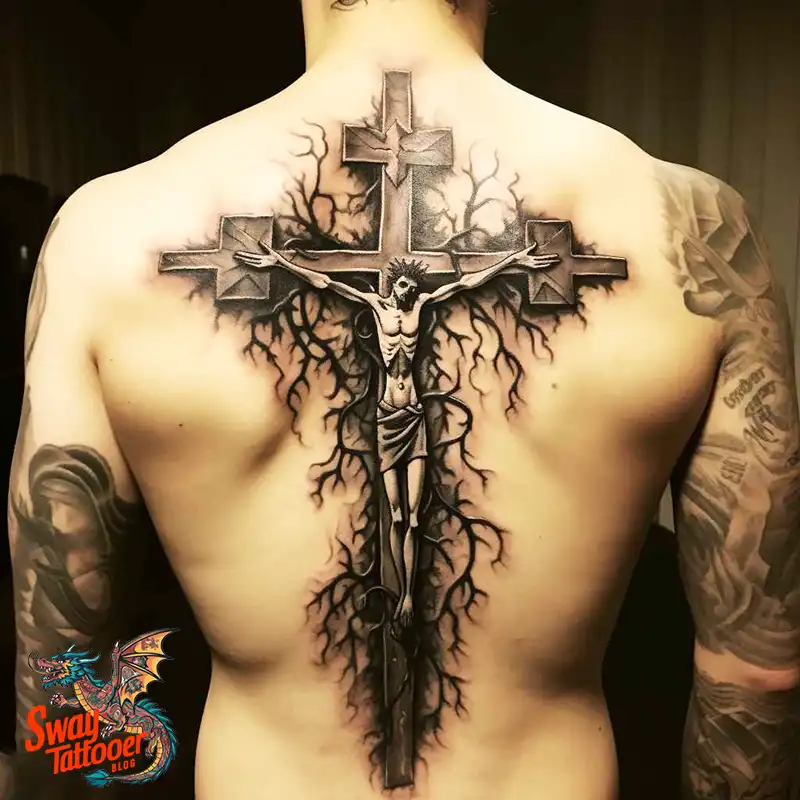 60 Wooden Cross Tattoo Designs: Timeless Symbol in Ink 32 wooden cross tattoo