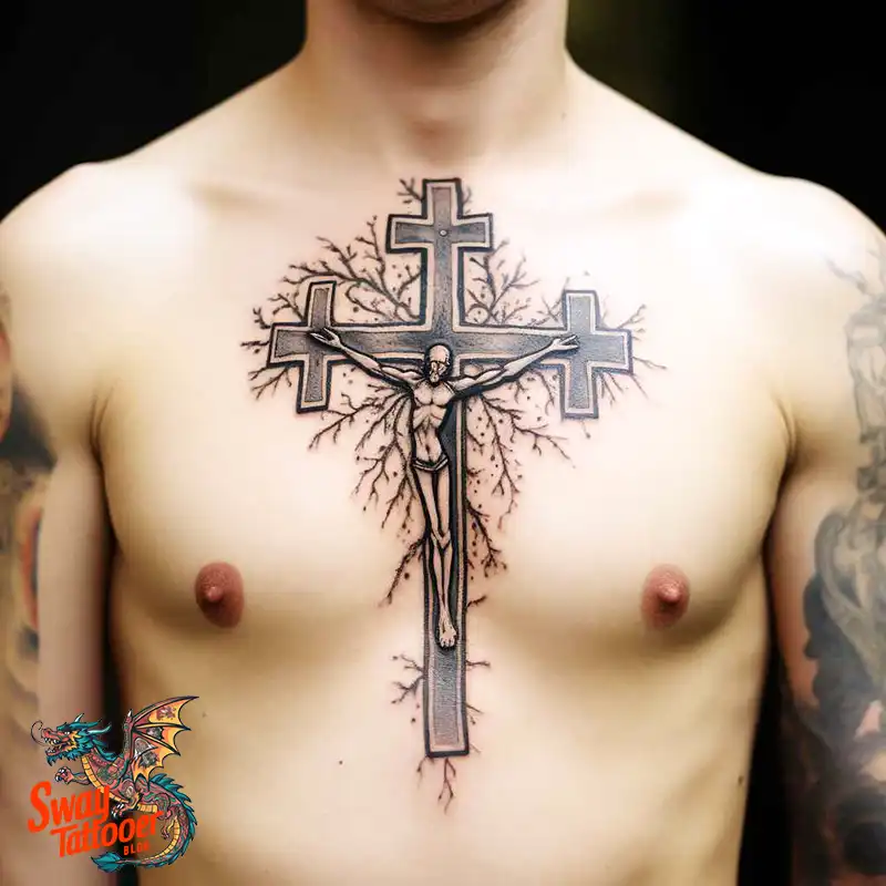 60 Wooden Cross Tattoo Designs: Timeless Symbol in Ink 29 wooden cross tattoo