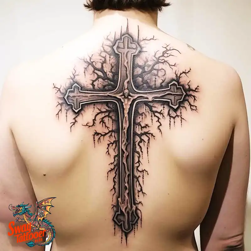 60 Wooden Cross Tattoo Designs: Timeless Symbol in Ink 27 wooden cross tattoo