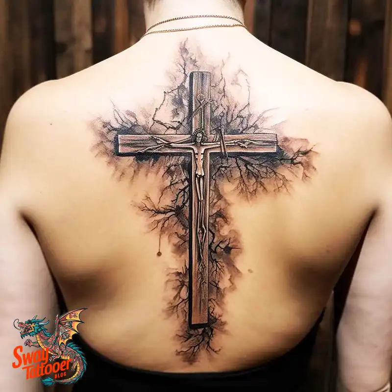 60 Wooden Cross Tattoo Designs: Timeless Symbol in Ink 22 wooden cross tattoo