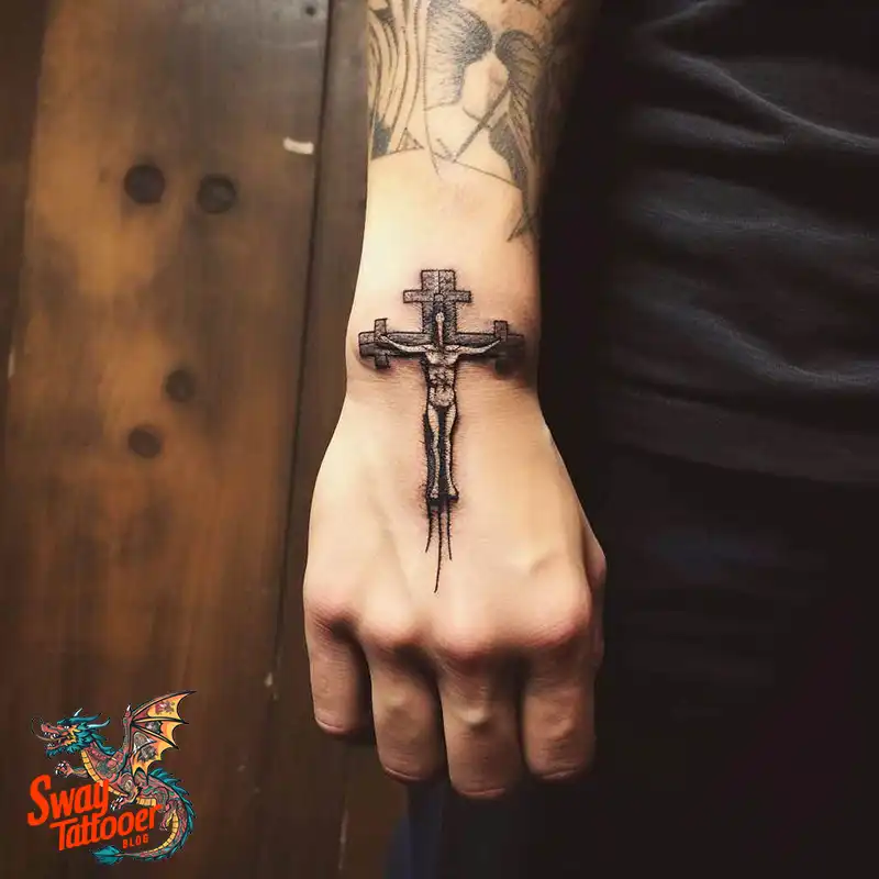 60 Wooden Cross Tattoo Designs: Timeless Symbol in Ink 17 wooden cross tattoo