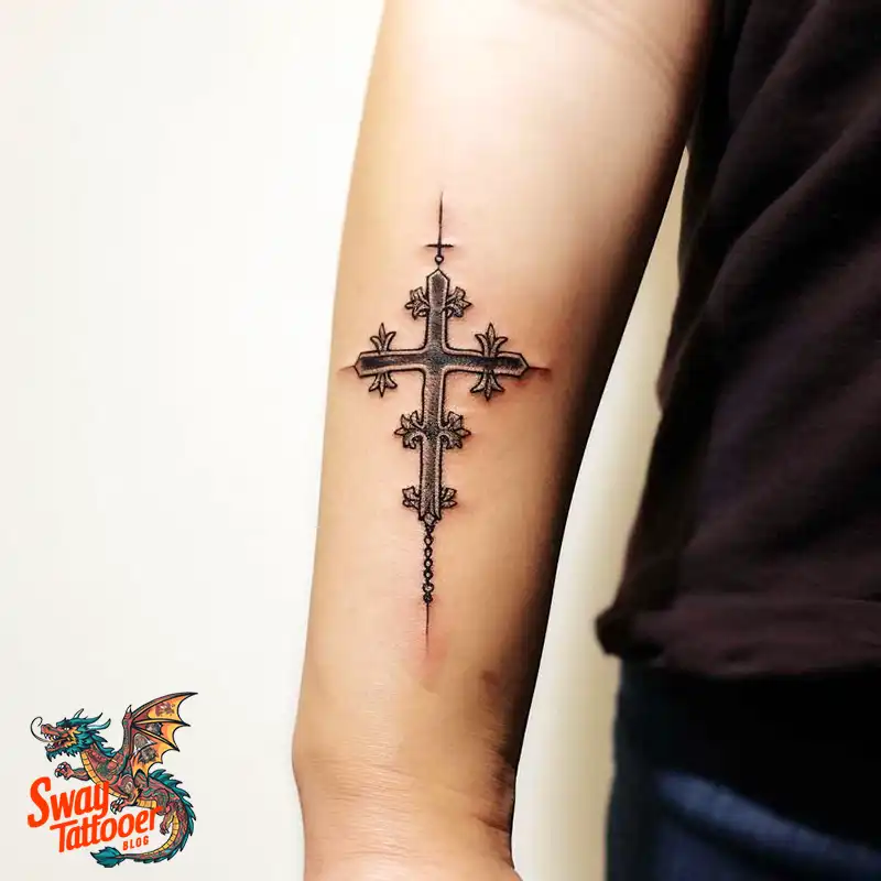 60 Wooden Cross Tattoo Designs: Timeless Symbol in Ink 48 wooden cross tattoo