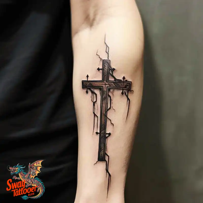 60 Wooden Cross Tattoo Designs: Timeless Symbol in Ink 47 wooden cross tattoo