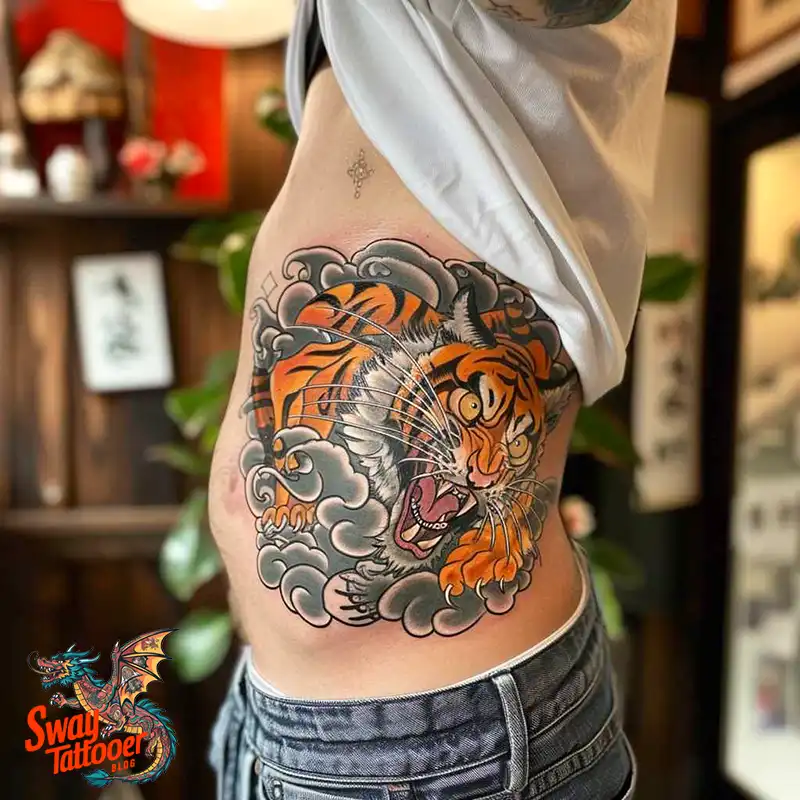 100 Yokai Japanese Tiger Tattoo Designs: Mystical Ink Spirit 68 Yokai Japanese Tiger Tattoo