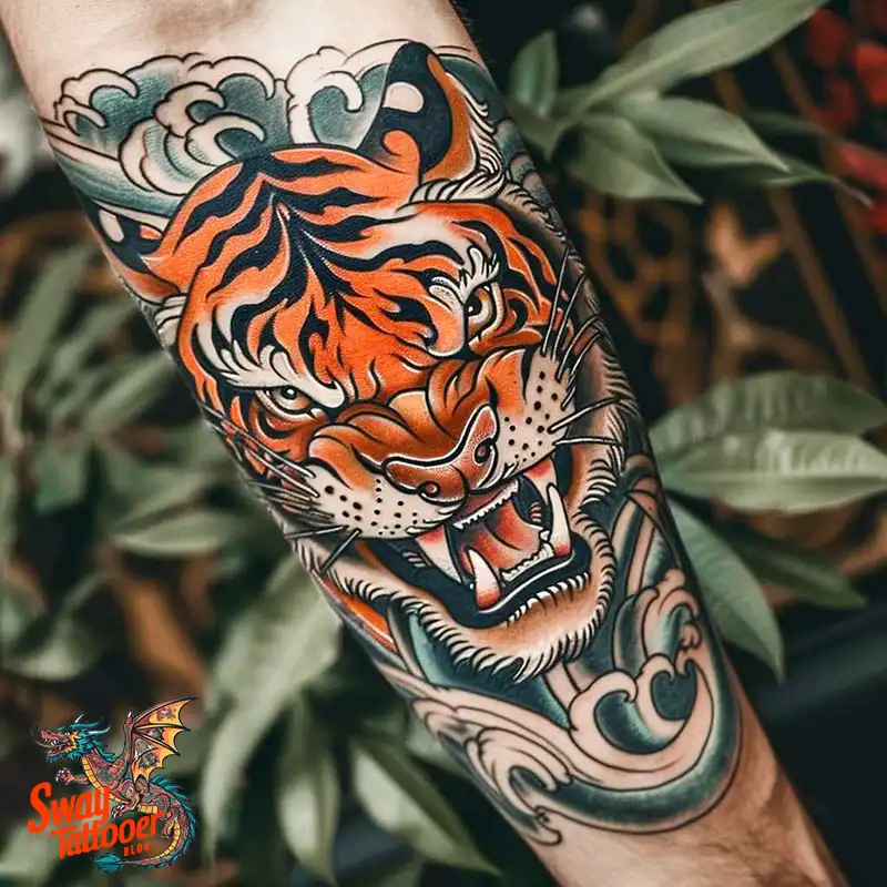 100 Yokai Japanese Tiger Tattoo Designs: Mystical Ink Spirit 59 Yokai Japanese Tiger Tattoo