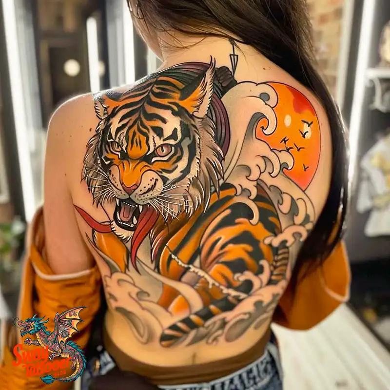 100 Yokai Japanese Tiger Tattoo Designs: Mystical Ink Spirit 58 Yokai Japanese Tiger Tattoo