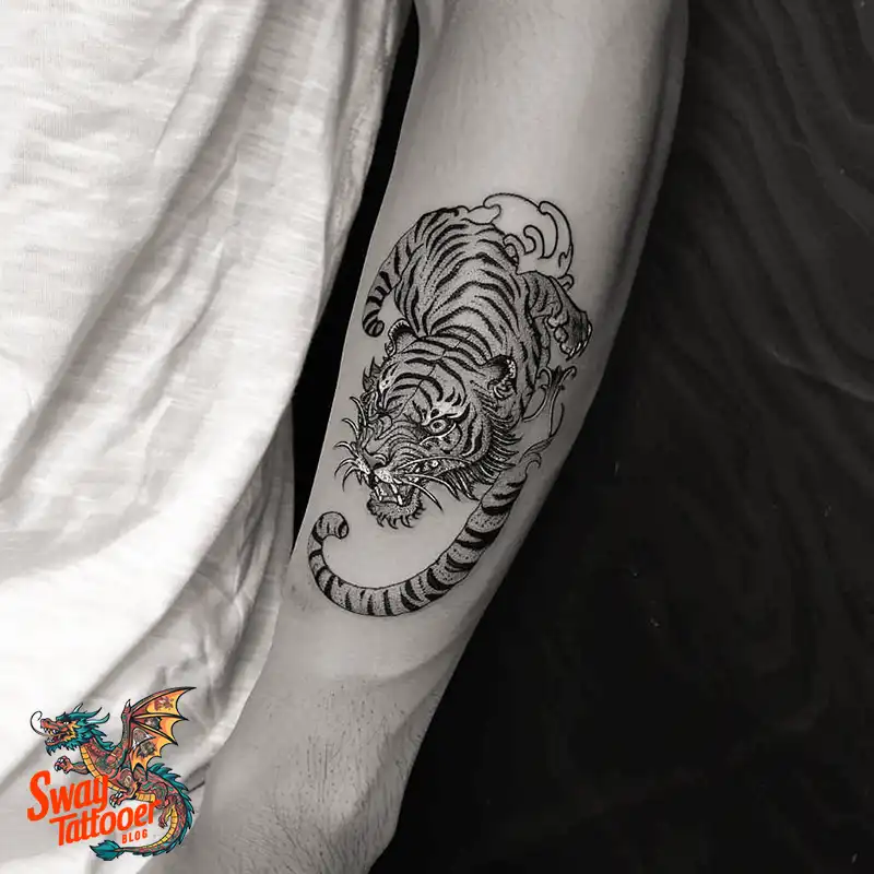 100 Yokai Japanese Tiger Tattoo Designs: Mystical Ink Spirit 74 Yokai Japanese Tiger Tattoo