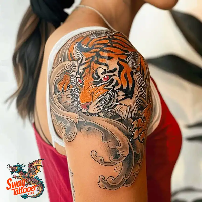 100 Yokai Japanese Tiger Tattoo Designs: Mystical Ink Spirit 46 Yokai Japanese Tiger Tattoo