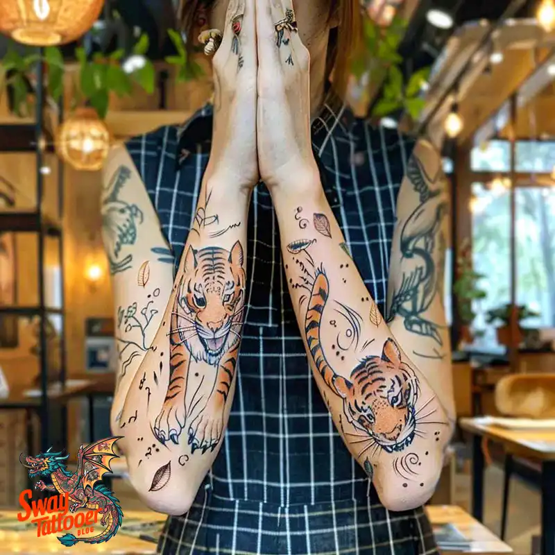 100 Yokai Japanese Tiger Tattoo Designs: Mystical Ink Spirit 42 Yokai Japanese Tiger Tattoo