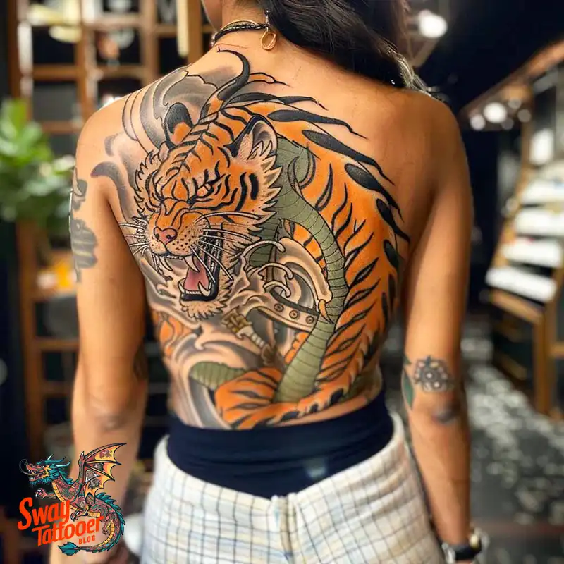 100 Yokai Japanese Tiger Tattoo Designs: Mystical Ink Spirit 36 Yokai Japanese Tiger Tattoo