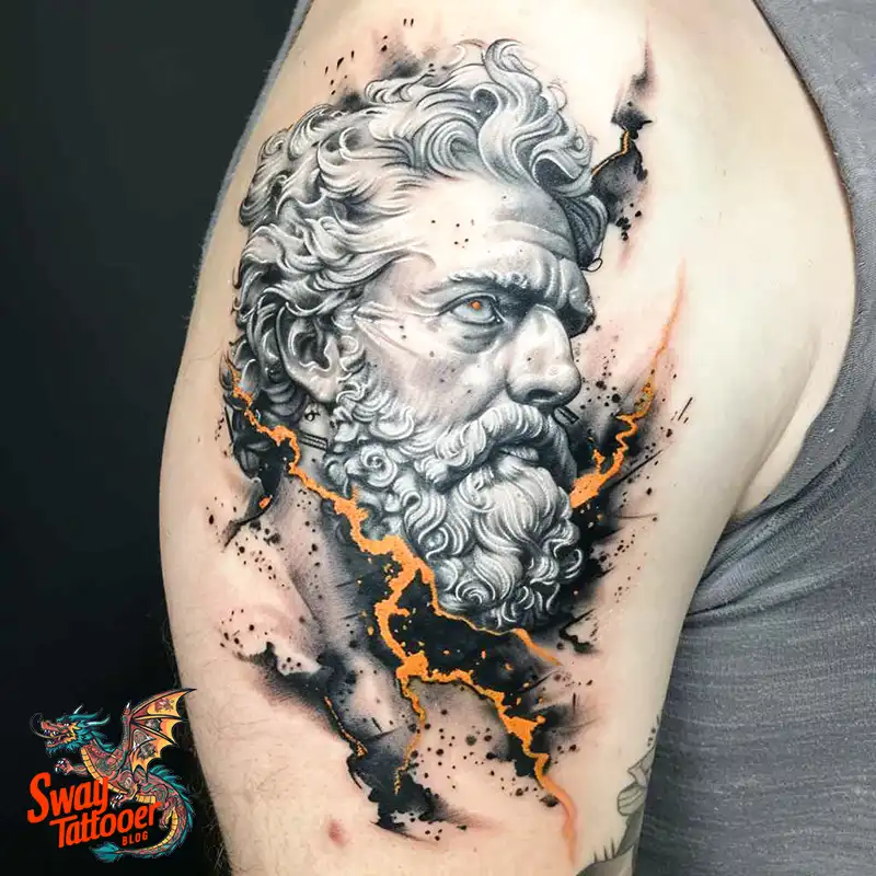 100 Zeus Tattoo Design Ideas: Thunder God Ink on Skin 91 Zeus Tattoo