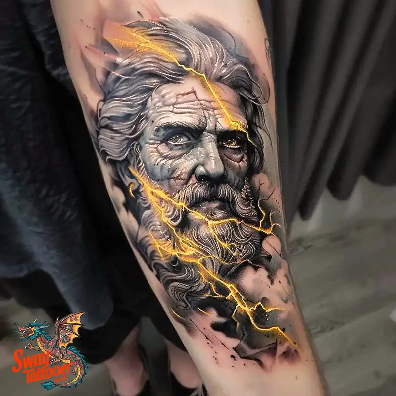 100 Zeus Tattoo Design Ideas: Thunder God Ink on Skin 93 Zeus Tattoo