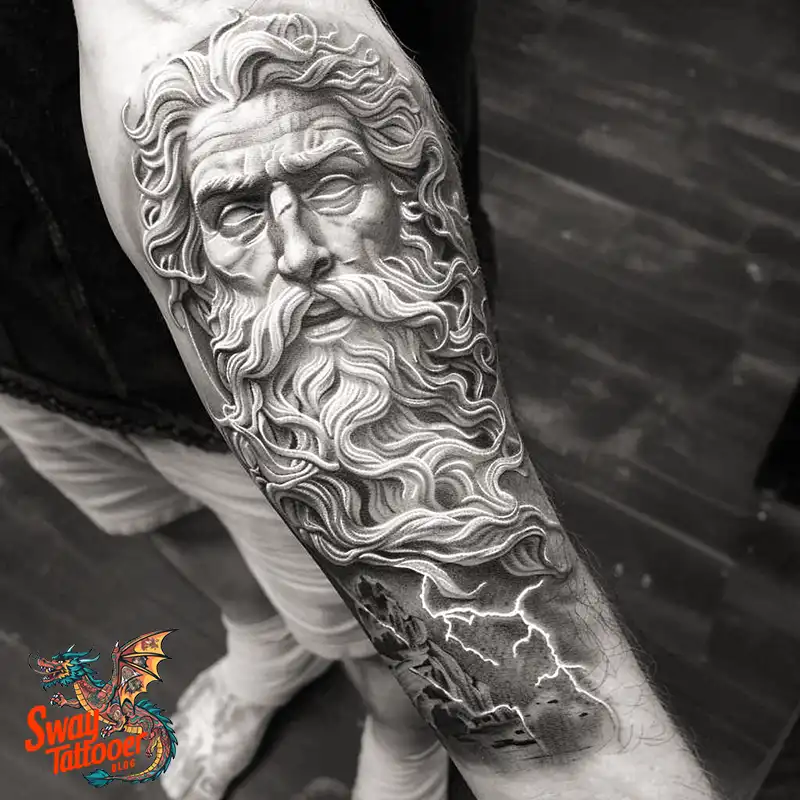 100 Zeus Tattoo Design Ideas: Thunder God Ink on Skin 36 Zeus Tattoo