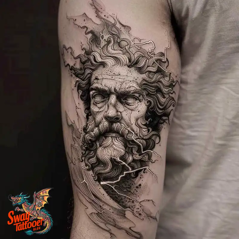 100 Zeus Tattoo Design Ideas: Thunder God Ink on Skin 29 Zeus Tattoo