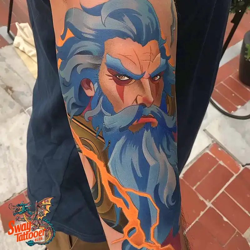 100 Zeus Tattoo Design Ideas: Thunder God Ink on Skin 21 Zeus Tattoo