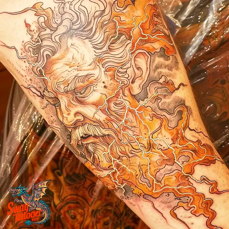 100 Zeus Tattoo Design Ideas: Thunder God Ink on Skin 19 Zeus Tattoo