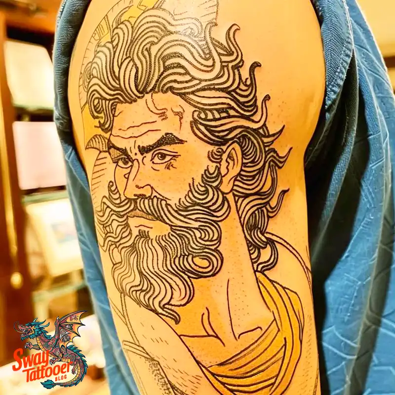 100 Zeus Tattoo Design Ideas: Thunder God Ink on Skin 10 Zeus Tattoo