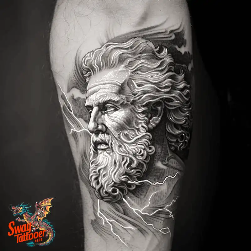 100 Zeus Tattoo Design Ideas: Thunder God Ink on Skin 9 Zeus Tattoo