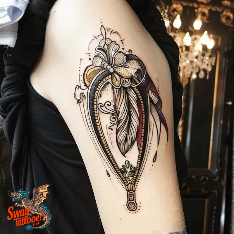 75 Zipper Tattoo Design Ideas: Trend & Stories Behind the Ink 54 Zipper Tattoo