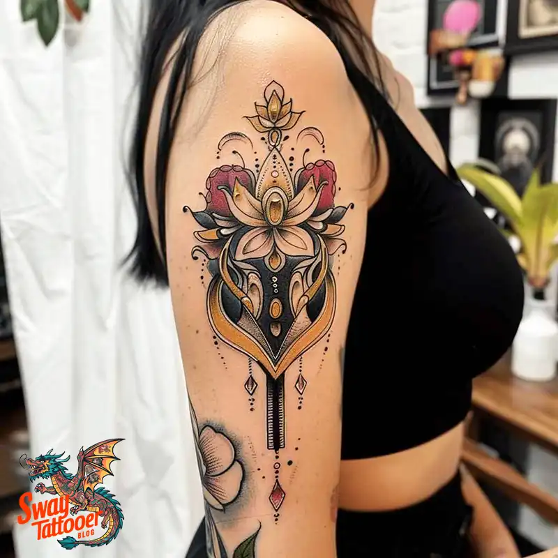 75 Zipper Tattoo Design Ideas: Trend & Stories Behind the Ink 48 Zipper Tattoo