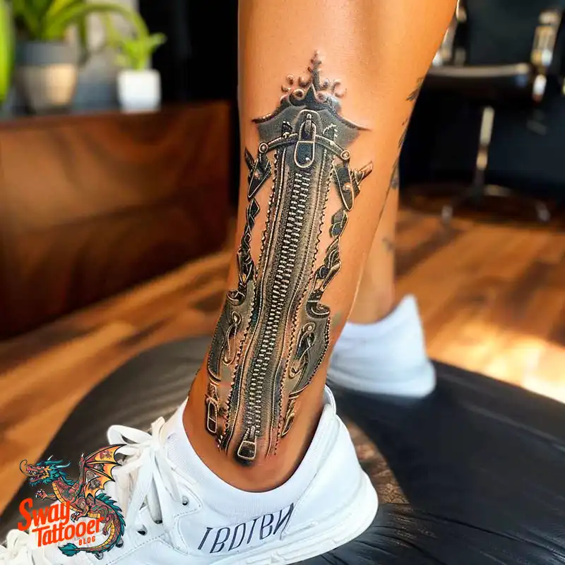 75 Zipper Tattoo Design Ideas: Trend & Stories Behind the Ink 46 Zipper Tattoo
