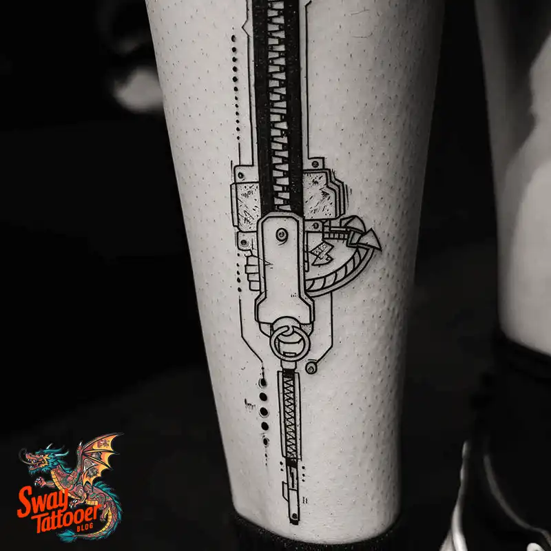 75 Zipper Tattoo Design Ideas: Trend & Stories Behind the Ink 43 Zipper Tattoo