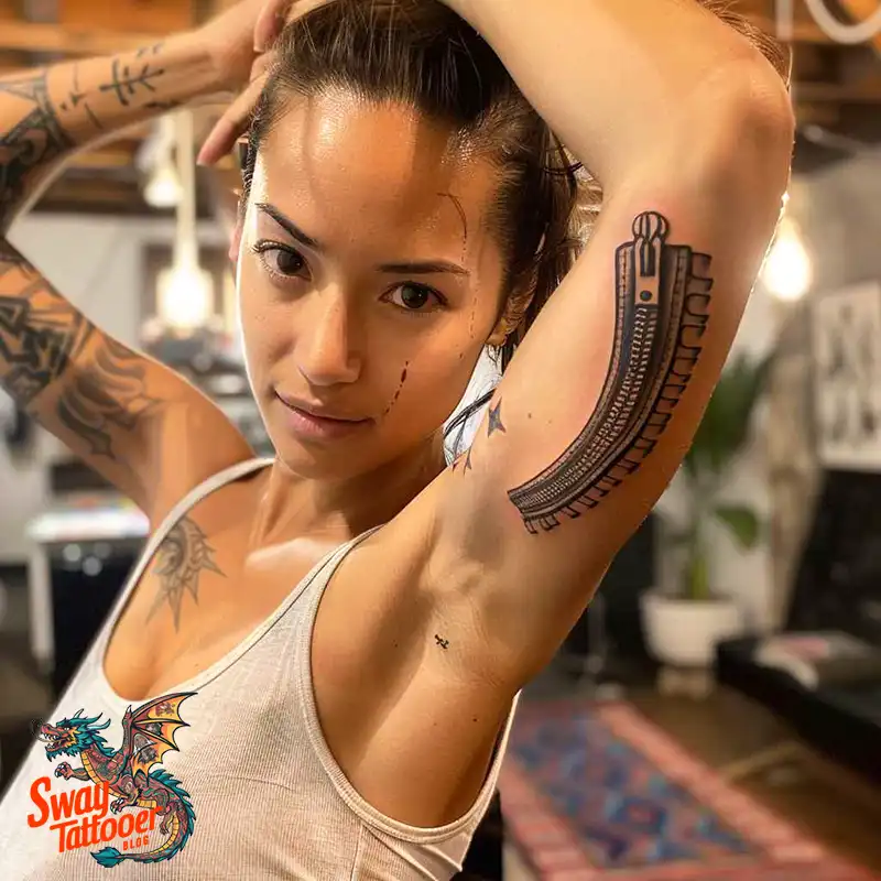 75 Zipper Tattoo Design Ideas: Trend & Stories Behind the Ink 41 Zipper Tattoo