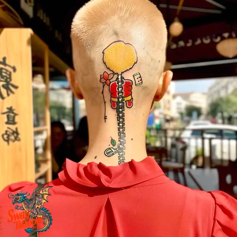 75 Zipper Tattoo Design Ideas: Trend & Stories Behind the Ink 27 Zipper Tattoo