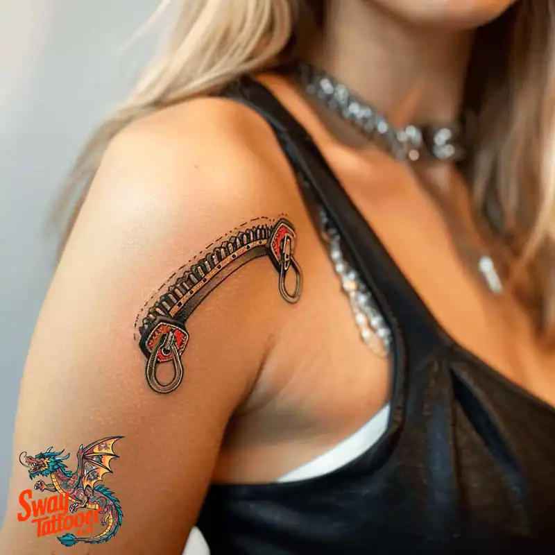 75 Zipper Tattoo Design Ideas: Trend & Stories Behind the Ink 28 Zipper Tattoo