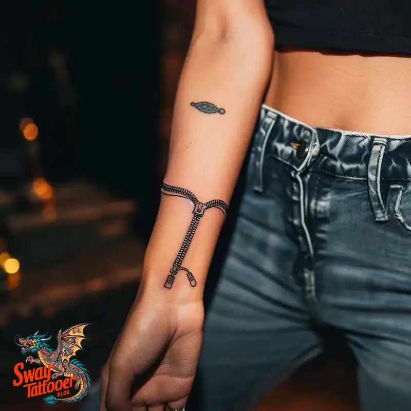 75 Zipper Tattoo Design Ideas: Trend & Stories Behind the Ink 21 Zipper Tattoo