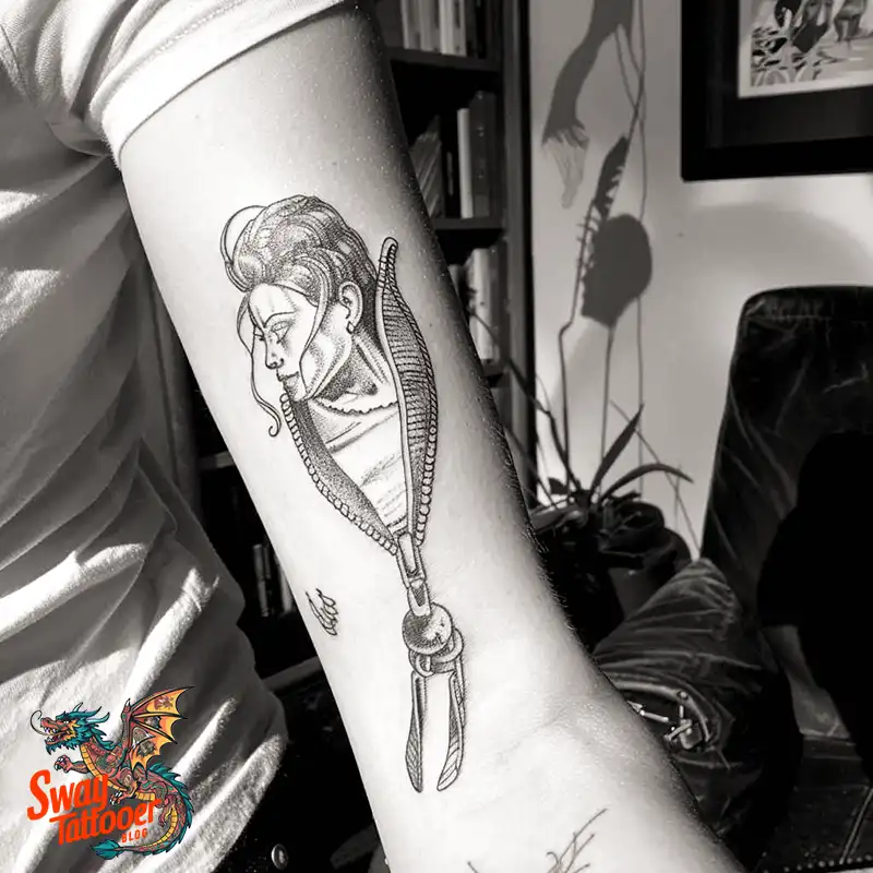 75 Zipper Tattoo Design Ideas: Trend & Stories Behind the Ink 13 Zipper Tattoo