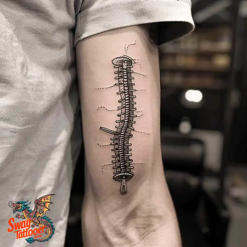 75 Zipper Tattoo Design Ideas: Trend & Stories Behind the Ink 63 Zipper Tattoo