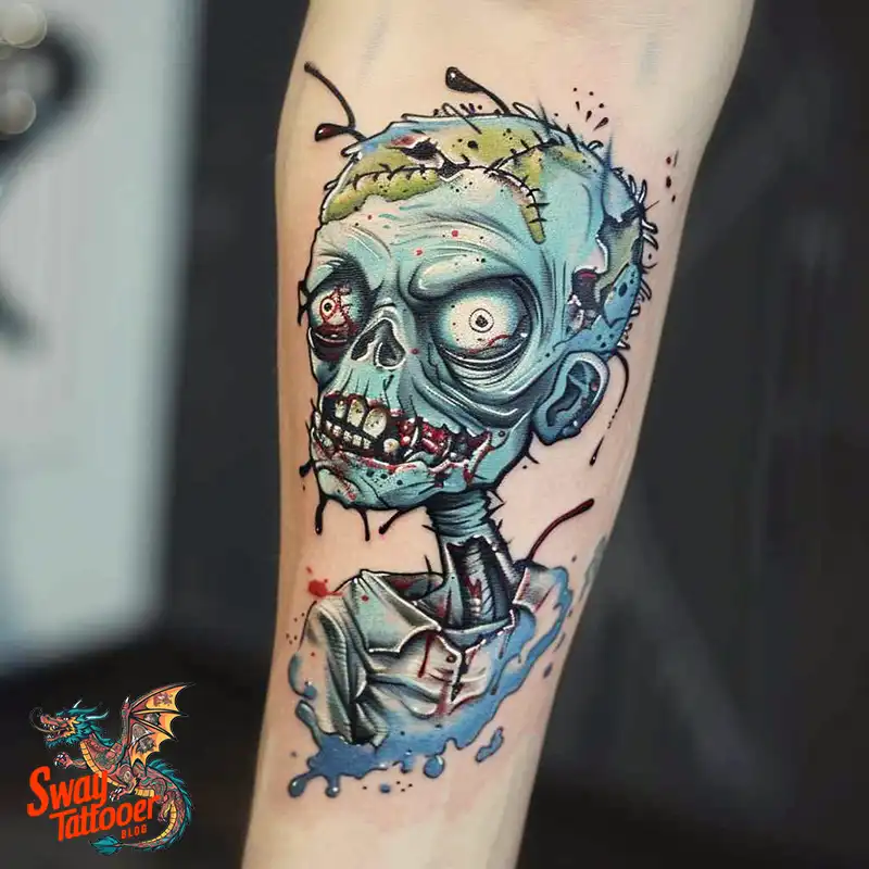 170 Zombie Tattoo Design Ideas: Inner Undead with Inked Art 146 Zombie Tattoo