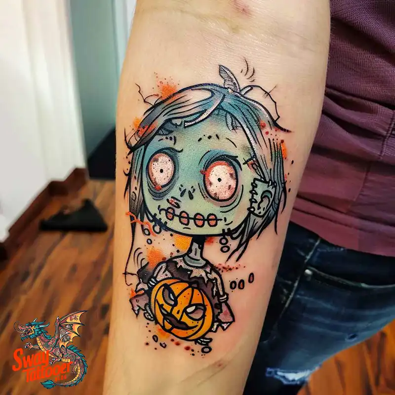 170 Zombie Tattoo Design Ideas: Inner Undead with Inked Art 145 Zombie Tattoo