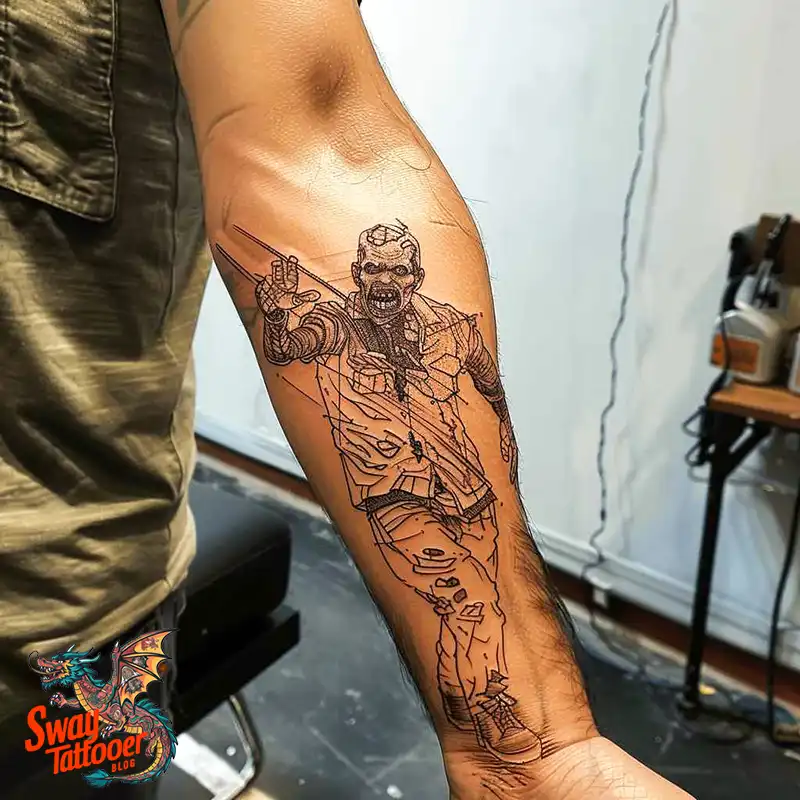 170 Zombie Tattoo Design Ideas: Inner Undead with Inked Art 153 Zombie Tattoo