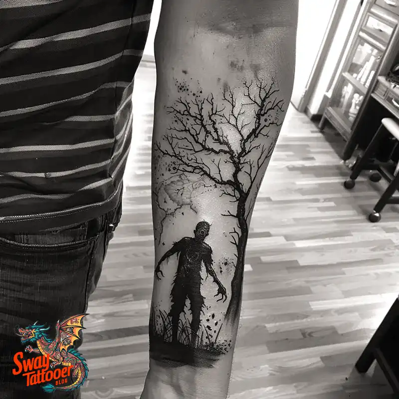 170 Zombie Tattoo Design Ideas: Inner Undead with Inked Art 159 Zombie Tattoo