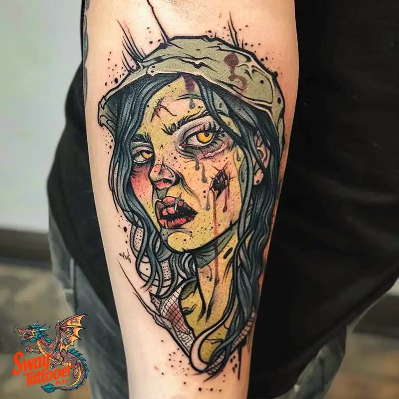 170 Zombie Tattoo Design Ideas: Inner Undead with Inked Art 14 Zombie Tattoo