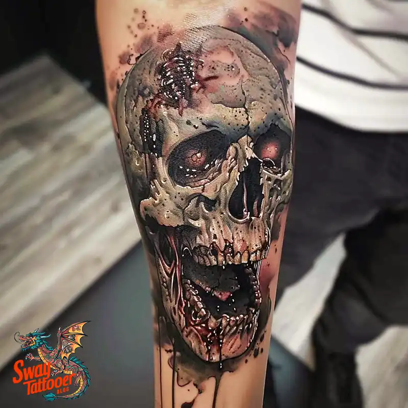 170 Zombie Tattoo Design Ideas: Inner Undead with Inked Art 4 Zombie Tattoo
