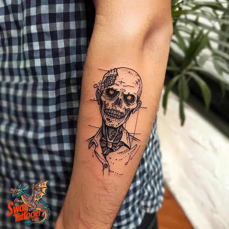 170 Zombie Tattoo Design Ideas: Inner Undead with Inked Art 163 Zombie Tattoo