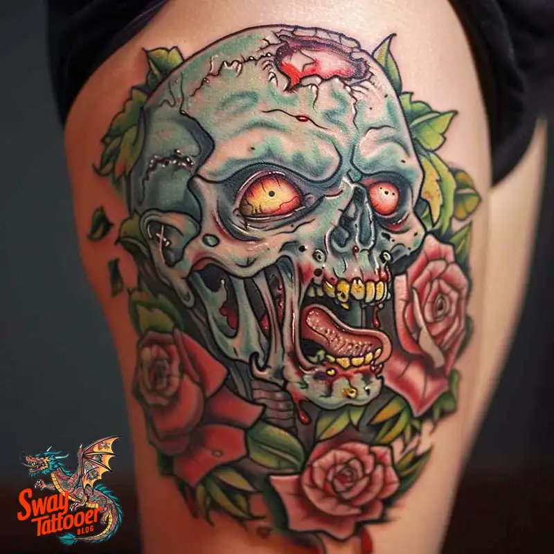 170 Zombie Tattoo Design Ideas: Inner Undead with Inked Art 147 Zombie Tattoo