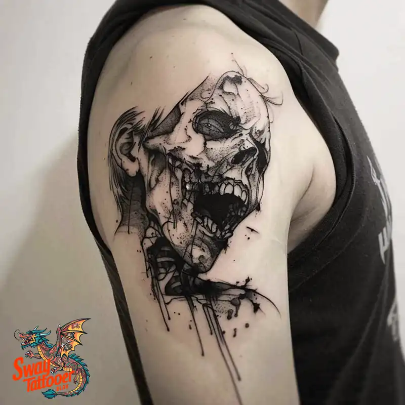 170 Zombie Tattoo Design Ideas: Inner Undead with Inked Art 165 Zombie Tattoo
