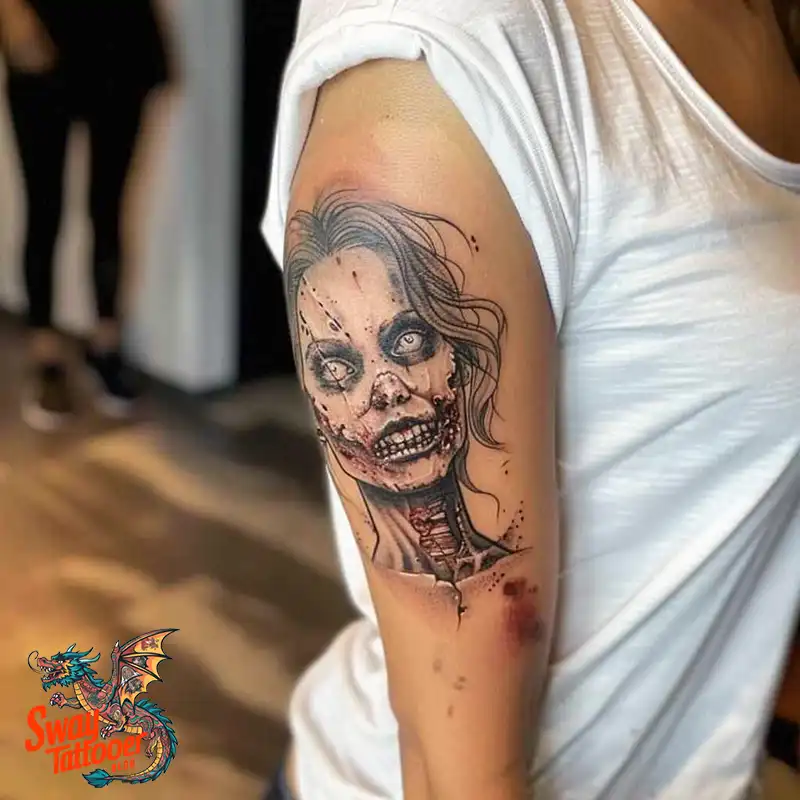 170 Zombie Tattoo Design Ideas: Inner Undead with Inked Art 123 Zombie Tattoo