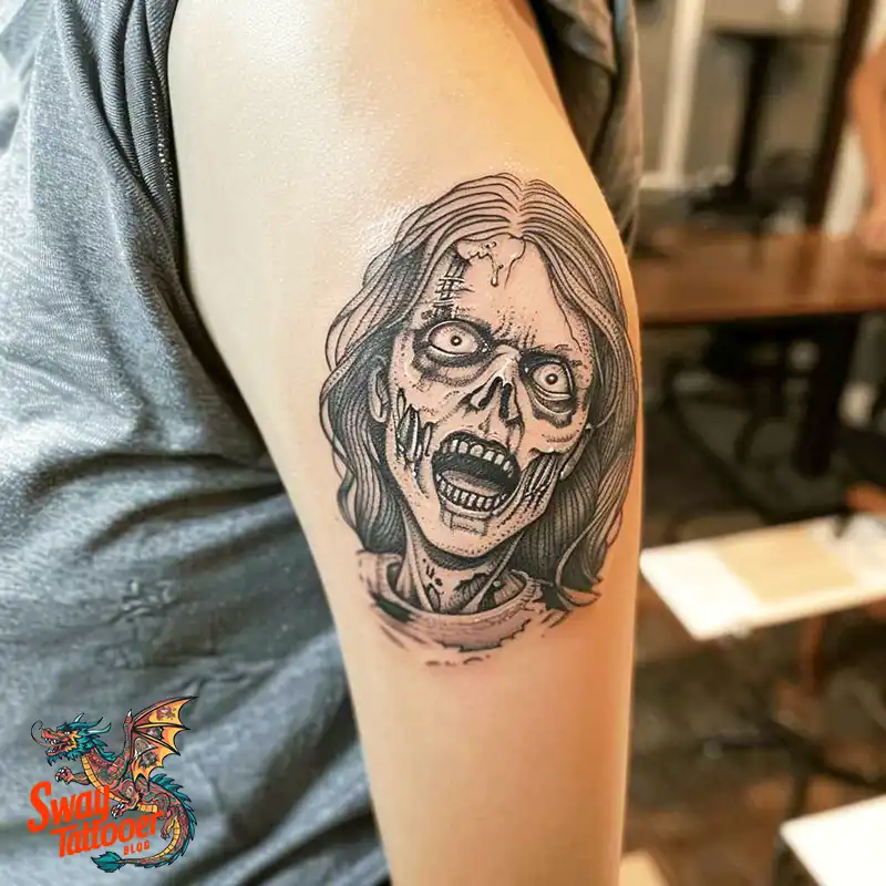 170 Zombie Tattoo Design Ideas: Inner Undead with Inked Art 125 Zombie Tattoo