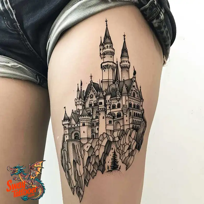 100 Castle Tattoo Designs – Fortresses of Meaning on Skin 102 Castle Tattoo