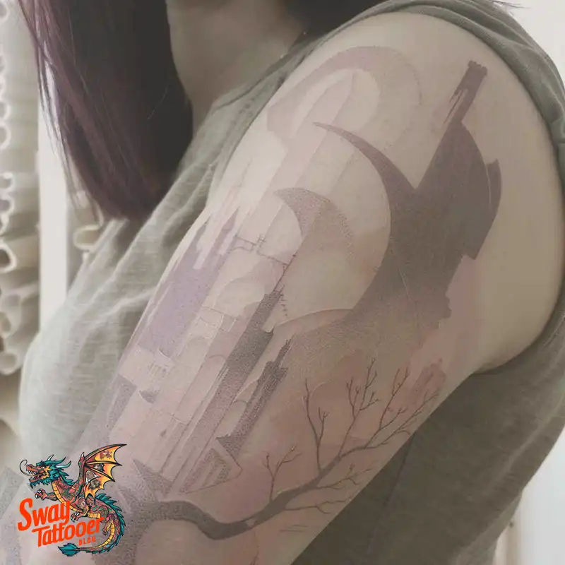 100 Castle Tattoo Designs – Fortresses of Meaning on Skin 16 Castle Tattoo