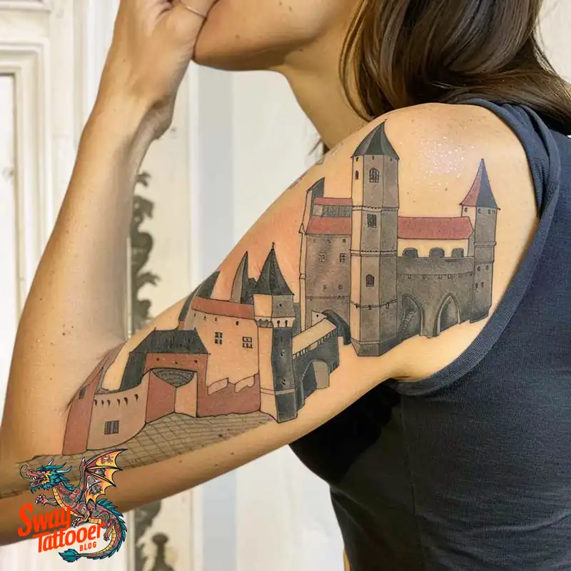 100 Castle Tattoo Designs – Fortresses of Meaning on Skin 15 Castle Tattoo